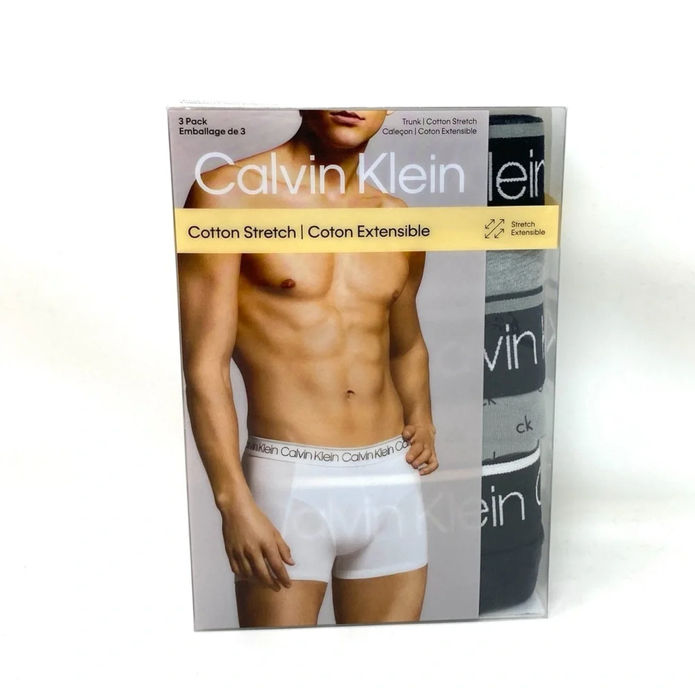 💖MEGA SALE💖Calvin Klein NP24210021 CK 3-pack Cotton Trunk Mens Underwear - Picture 6 of 8